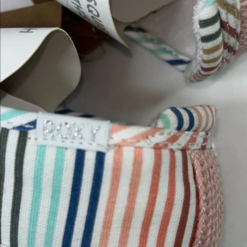 Roxy Kids Striped Slip-On shoes - Pink, Blue, Brown